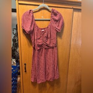 Hollister Red Floral Dress